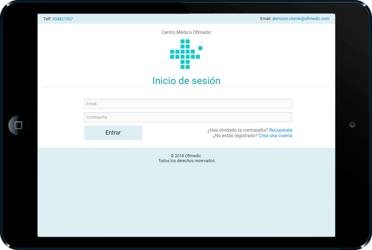 Login de acceso a Citas Online
